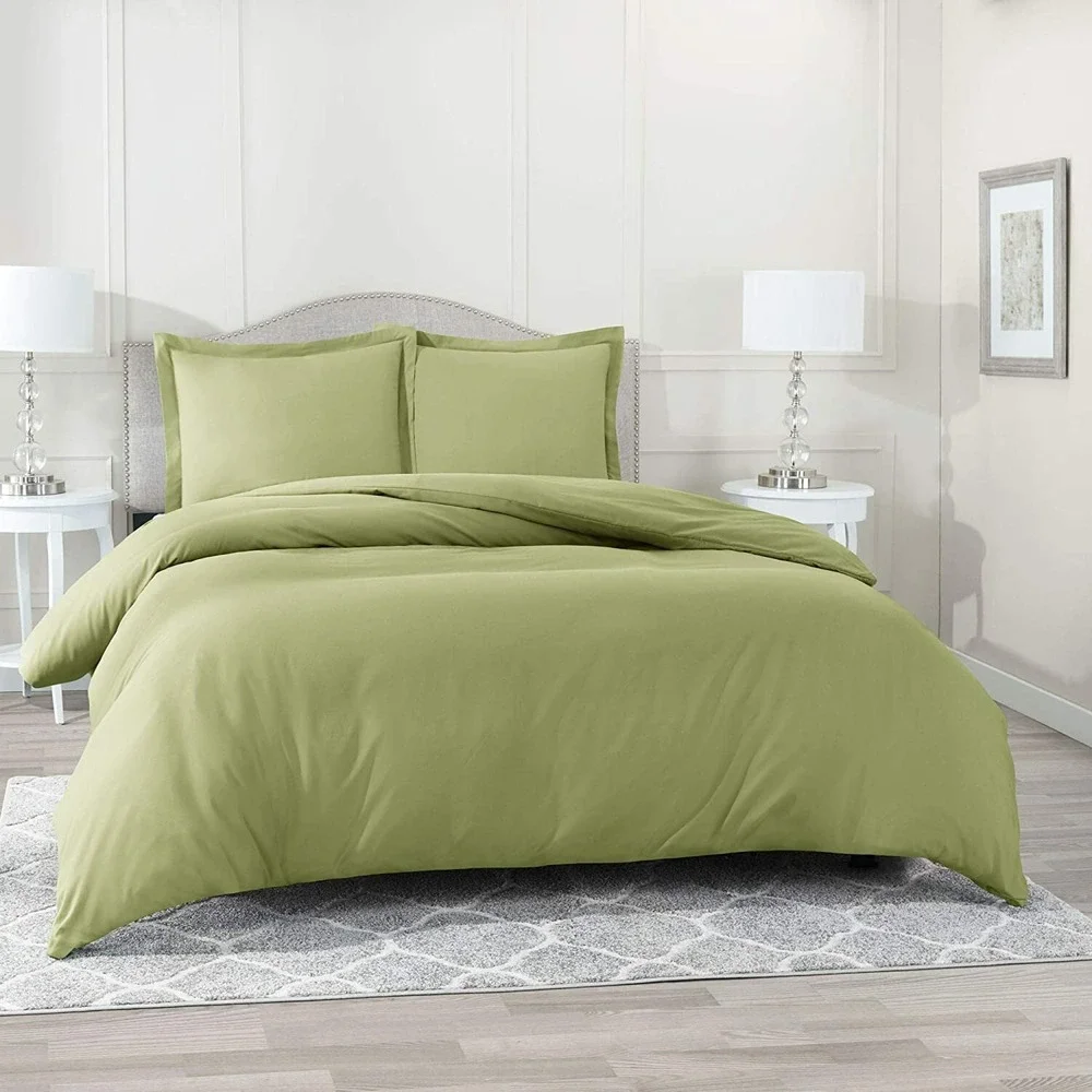 Nestl Bedding Duvet Cover 3 Piece Set Ultra Soft Double Brushed Microfiber QUEEN